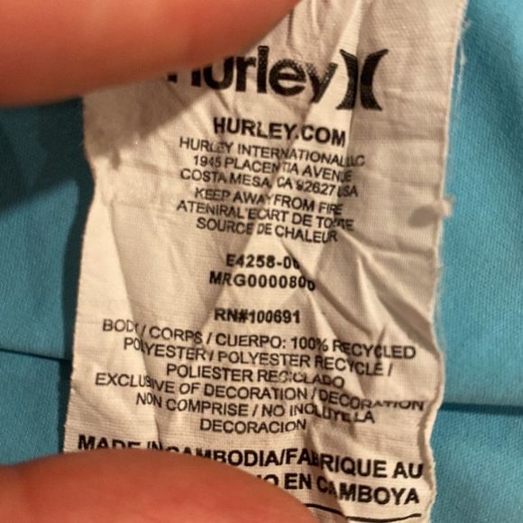 Hurley Men’s Dri Fit Exist t-shirt upf 50+, size M. - Picture 6 of 8